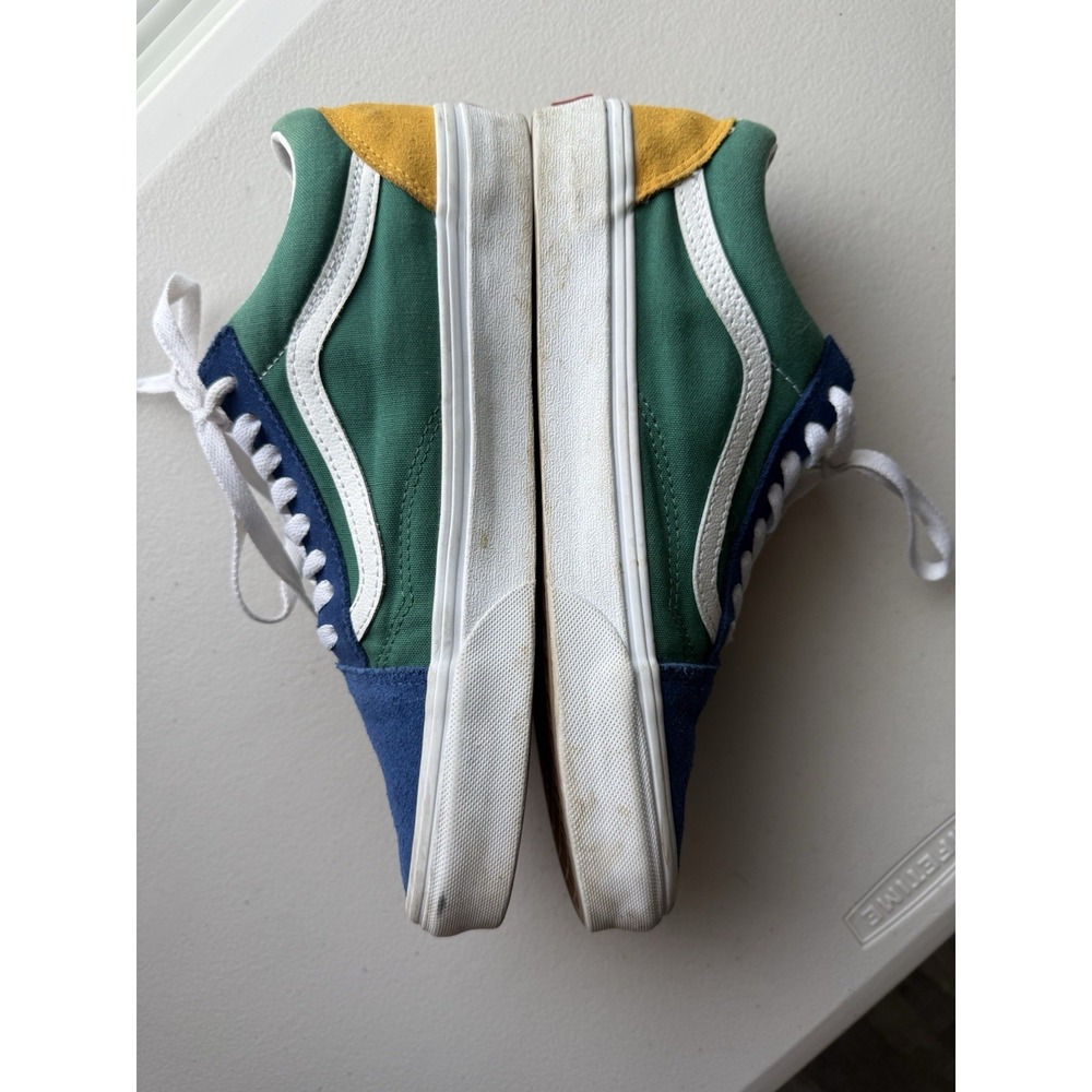 Vans Yacht Club Old Skool Men's Sneakers Blue Green Yellow‎ Size 8  #2-33